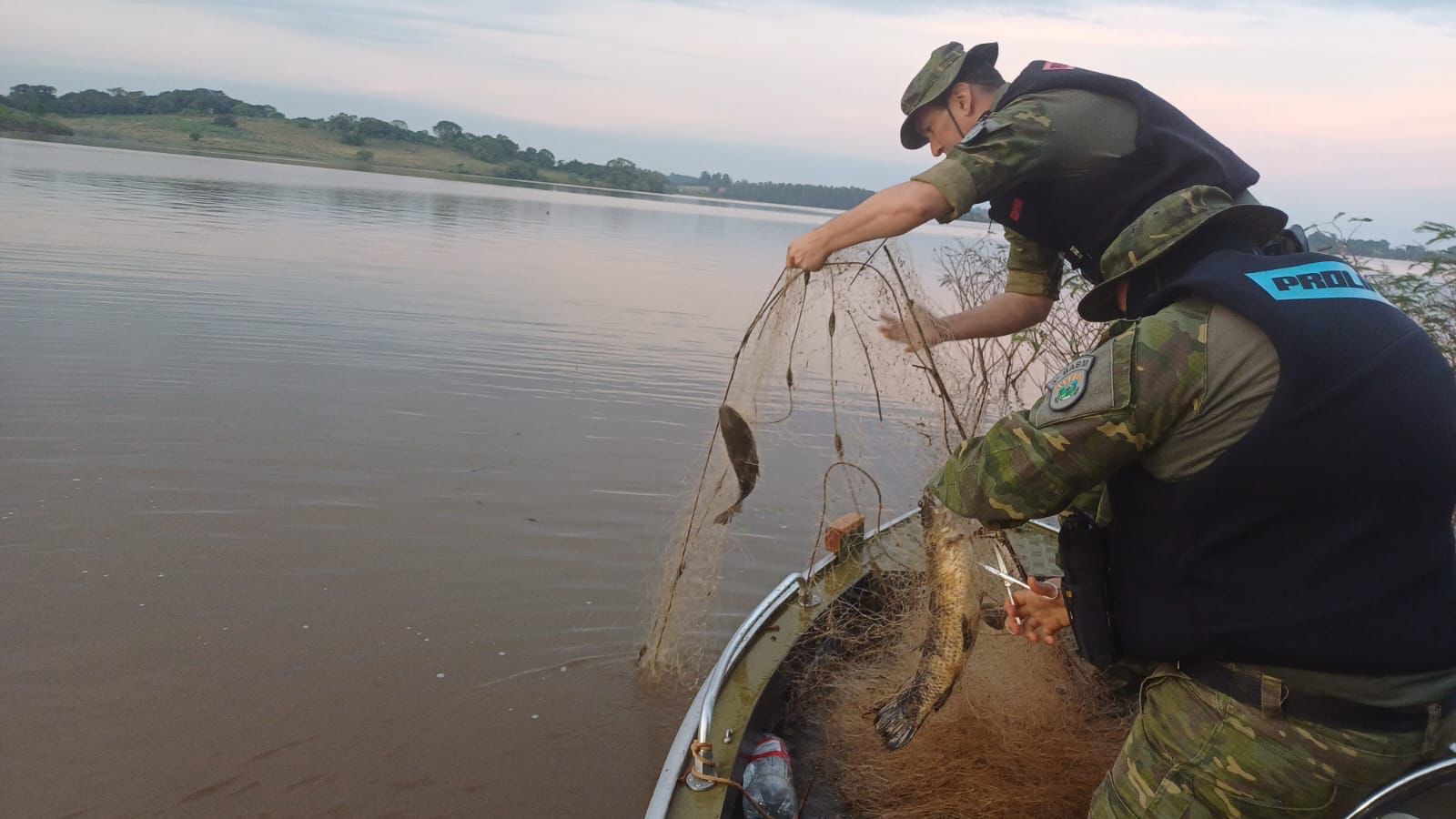 Brigada Militar realiza a Operação Força Verde - Combate à Pesca Predatória e Caça Ilegal, no interior do Estado