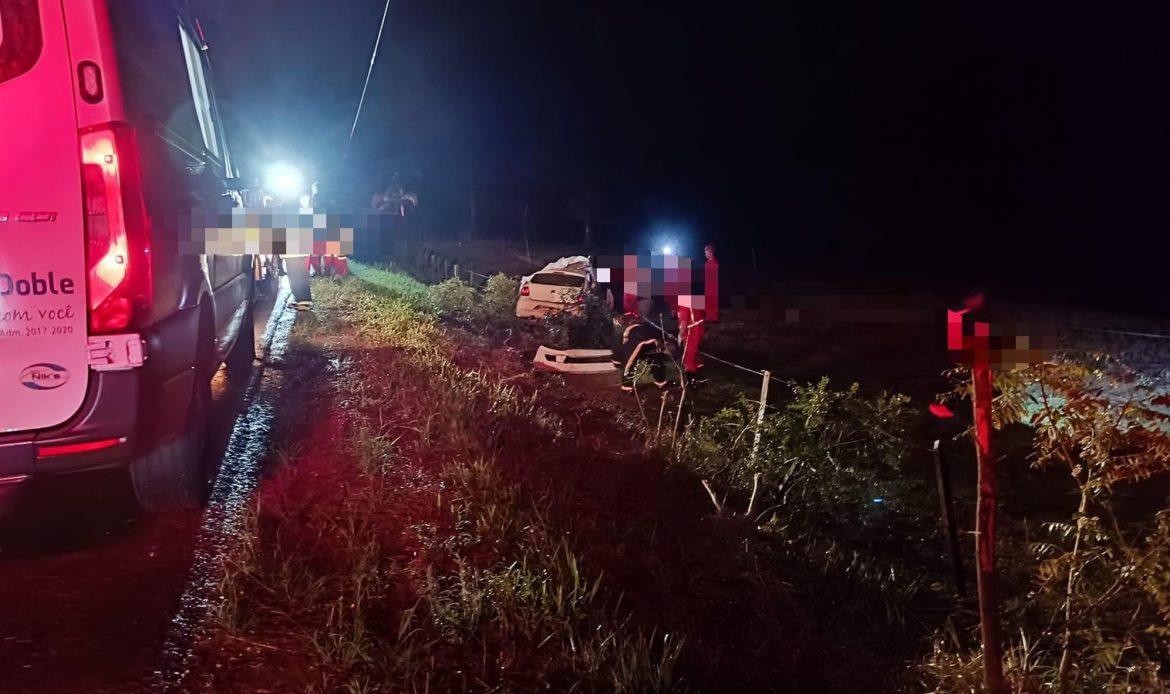 Grave acidente de trânsito deixa um homem morto na ERS-343 entre Cacique Doble e Sanduva. Próximo a Ponte do Rio Forquilha