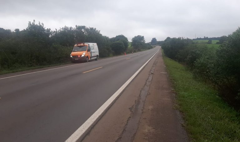 Por volta das 13h20 desta quarta-feira, 26, um acidente de trânsito foi registrado no km 42 da ERS-135, em Sertão.