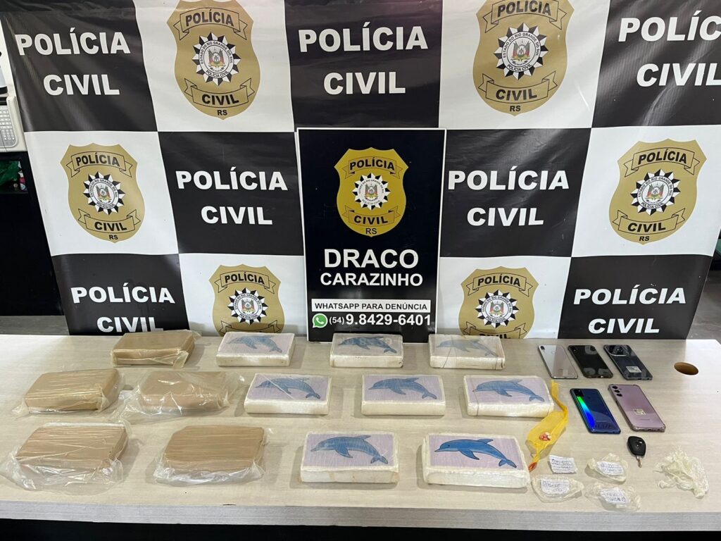 Polícia Civil, através da DRACO de Carazinho apreende grande quantidade de drogas que abasteceria o norte do Rio Grande do Sul