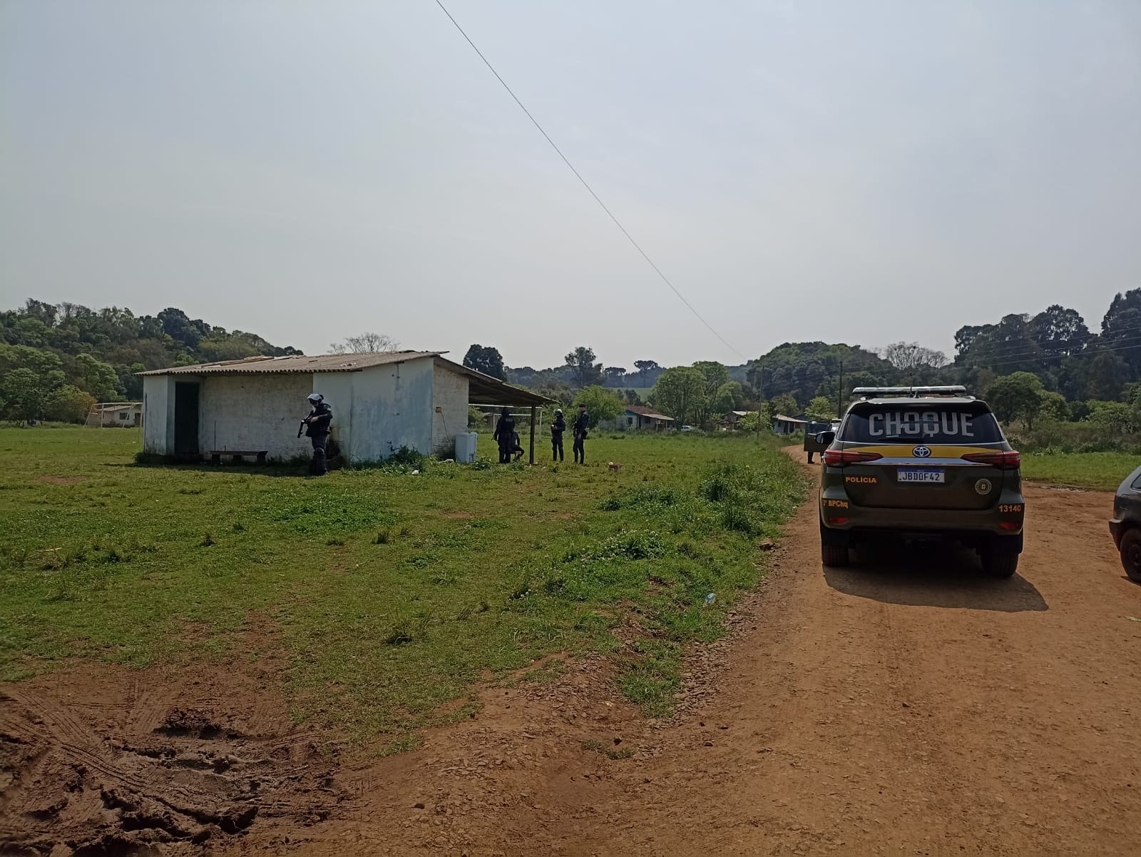 A Brigada Militar através do 3° Batalhão de Polícia de Choque atuou para cessar confronto indígena na TI do Carreteiro em Água Santa