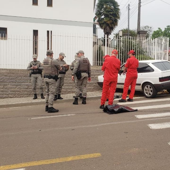 Um homicídio foi registrado em Marau, entre a Rua 1º de Maio e Rua Paraná, nas proximidades da Gruta Nossa Senhora de Lurdes