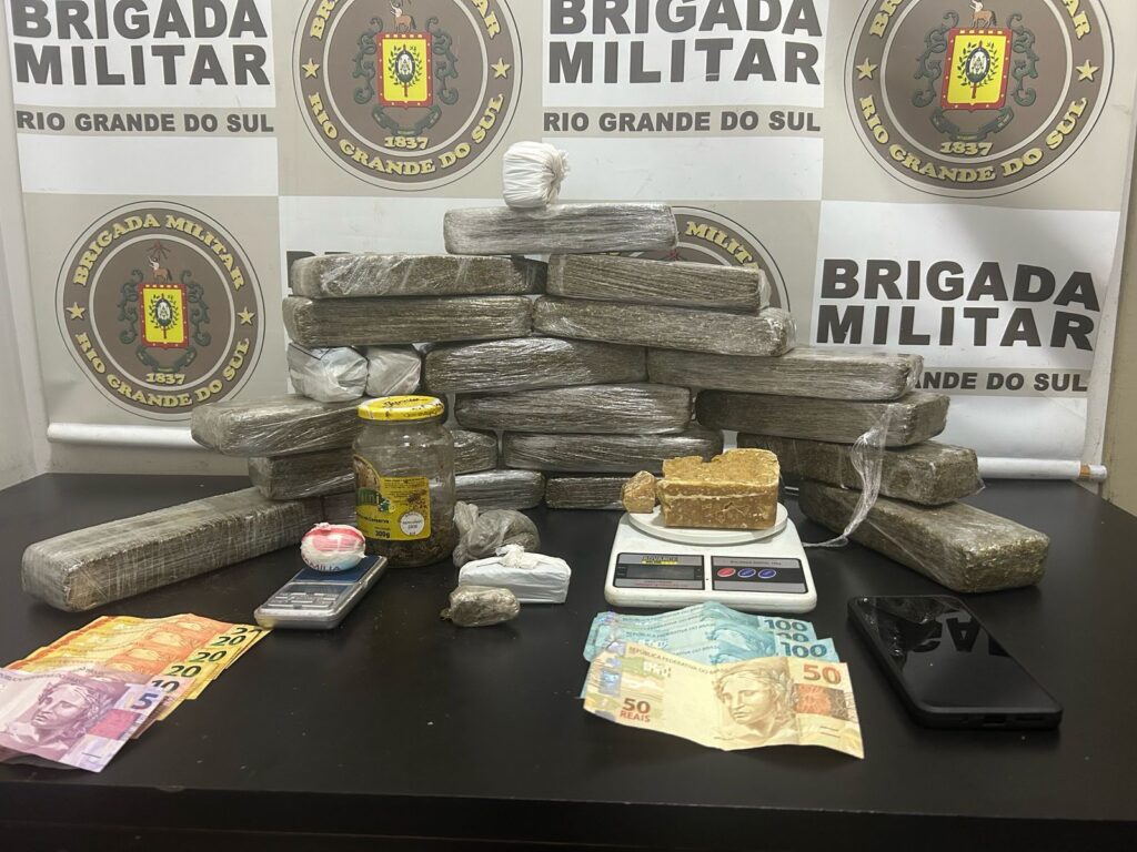 3°RPMon prende dupla por tráfico de drogas em Passo Fundo