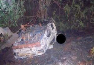 Motorista morre carbonizado após acidente na ERS-569, nas entre os municípios de Barra Funda e Novo Barreiro