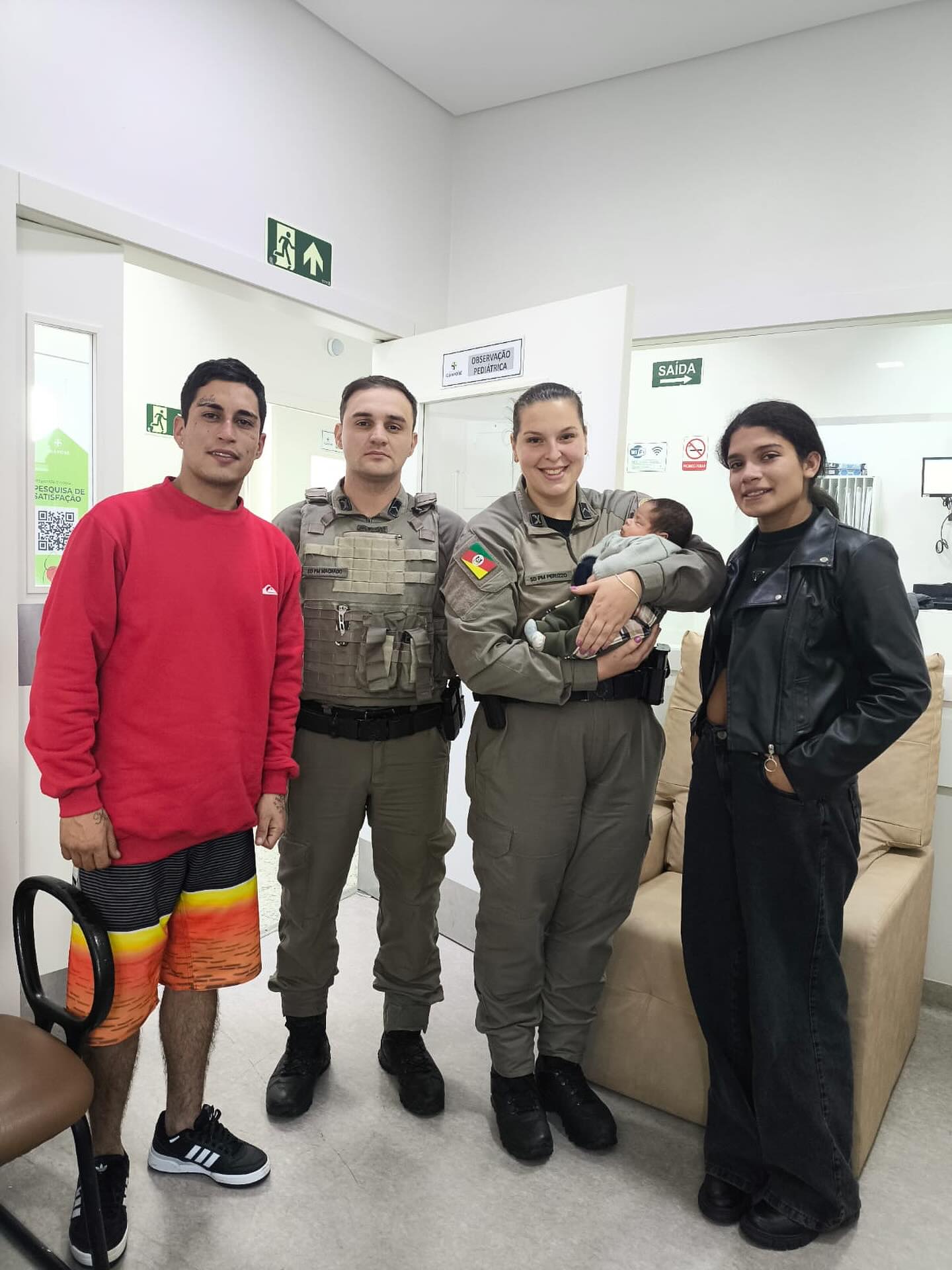Na tarde deste sábado (12), uma ação rápida da Brigada Militar resultou no salvamento de um bebê engasgado em Guaporé