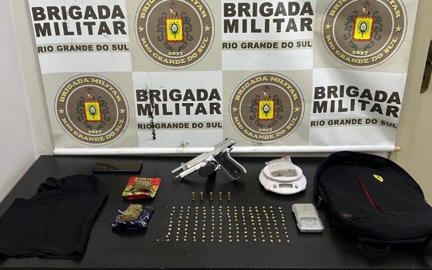 Homem é preso com arma e drogas no Donária