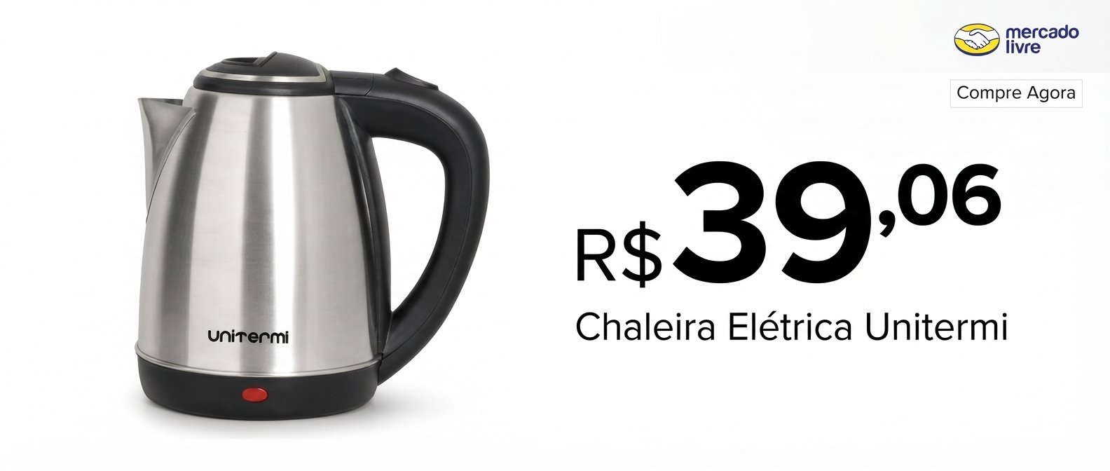 Chaleira Elétrica 1,8L 1200W Atacama Unitermi