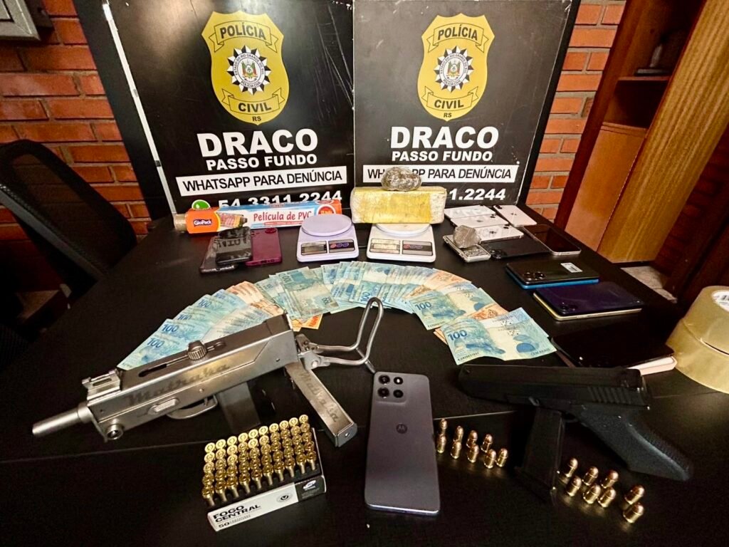 Polícia Civil deflagra operação contra tráfico e outros crimes no bairro Cruzeiro, em Passo Fundo